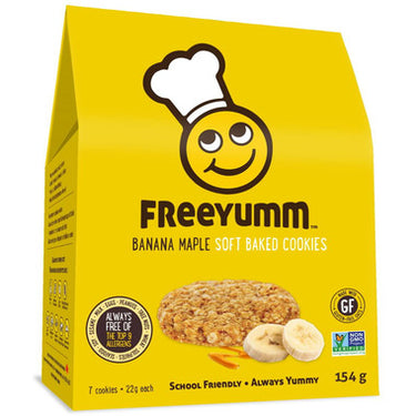 FreeYumm Banana Maple Cookies